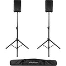 Gator Aluminum Tripod Speaker Stand Set with Deluxe Bag