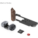 SmallRig L-Shape Mount Plate with Wooden Handle for FUJIFILM X-M5 (Black)