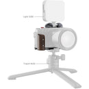 SmallRig L-Shape Mount Plate with Wooden Handle for FUJIFILM X-M5 (Black)