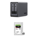 UGREEN 16TB NASync DXP2800 2-Bay NAS Enclosure Kit (2 x 8TB)