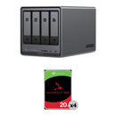 UGREEN 80TB NASync DXP4800 4-Bay NAS Enclosure Kit (4 x 20TB)