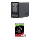 UGREEN 32TB NASync DXP2800 2-Bay NAS Enclosure Kit (2 x 16TB)