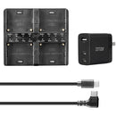 ZITAY Smart NP-F Battery Quad Charger Kit with PD Adapter