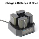 ZITAY Fast NP-F Battery Quad Charger