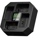 ZITAY Fast NP-F Battery Quad Charger