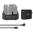 ZITAY Fast NP-F Battery Quad Charger Kit with PD Adapter