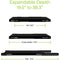 IOGEAR Heavy Duty Vented Adjustable Depth Fixed Rack Shelf (1 RU, 19.5 to 27.6")