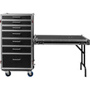 Gator GTOUR-WORKST7 Drawer Case with Fold-Out Table