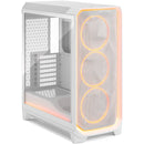 Fractal Design Meshify 3 Ambience Pro RGB Mid-Tower Case (White with Clear Tempered Glass)