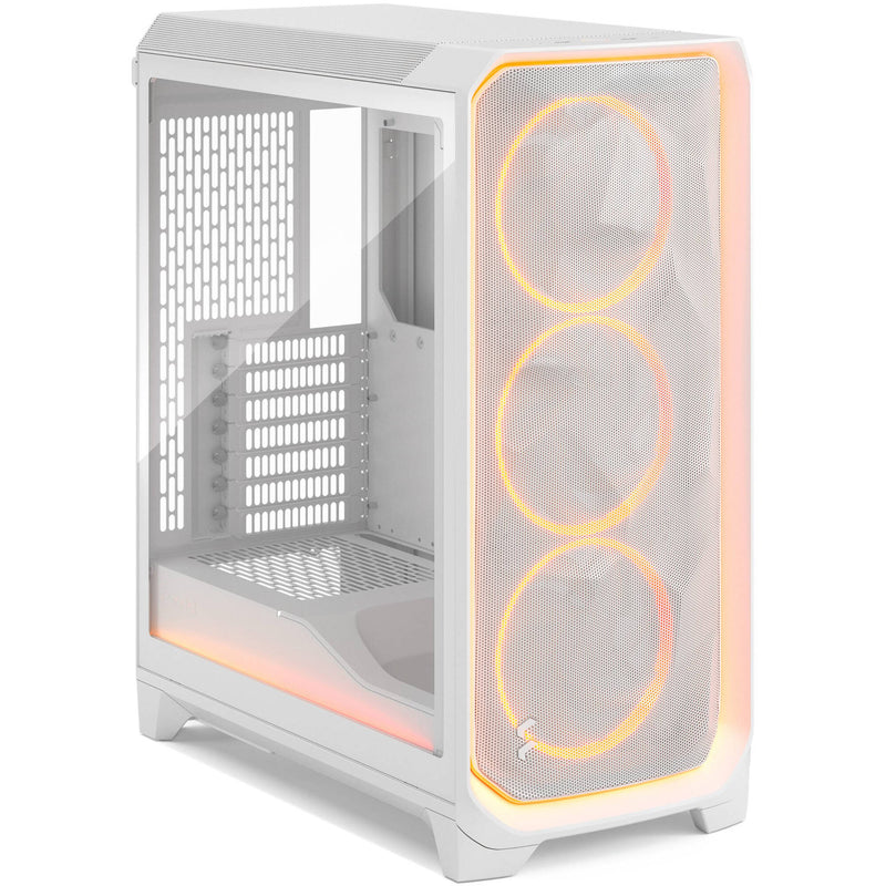 Fractal Design Meshify 3 Ambience Pro RGB Mid-Tower Case (White with Clear Tempered Glass)