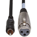 Hosa Technology XLR Female to RCA Male Audio Interconnect Cable - 5'