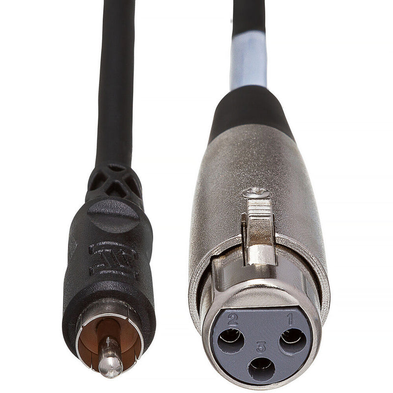 Hosa Technology XLR Female to RCA Male Audio Interconnect Cable - 5'