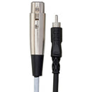 Hosa Technology XLR Female to RCA Male Audio Interconnect Cable - 5'