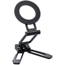 Leofoto PS-5 Magnetic Folding Phone Stand with Arca-Compatible Dovetail (Black)