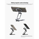 Leofoto PS-5 Magnetic Folding Phone Stand with Arca-Compatible Dovetail (Silver)