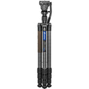 Leofoto Reversible Travel Tripod with BV-5B Mini Fluid Head