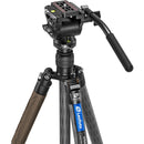 Leofoto Reversible Travel Tripod with BV-5B Mini Fluid Head