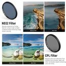 Neewer 67mm Smartphone Filter Clip with 7-Filter Kit