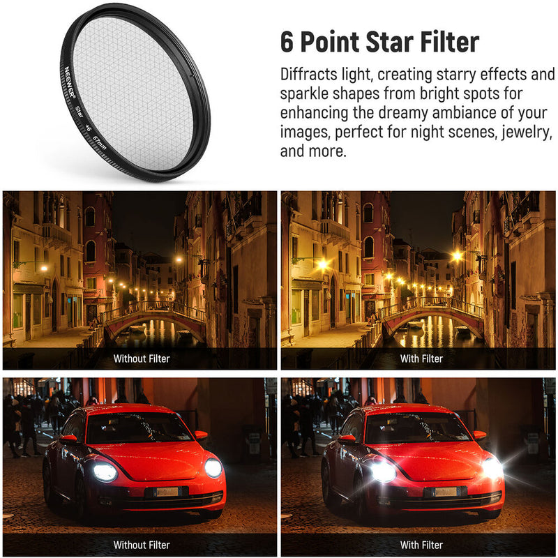 Neewer 67mm Smartphone Filter Clip with 7-Filter Kit