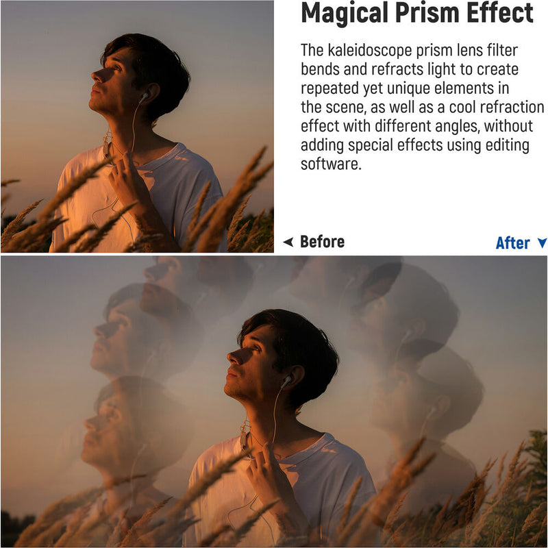 Neewer Handheld Kaleidoscope Glass Prism Filter (77mm)