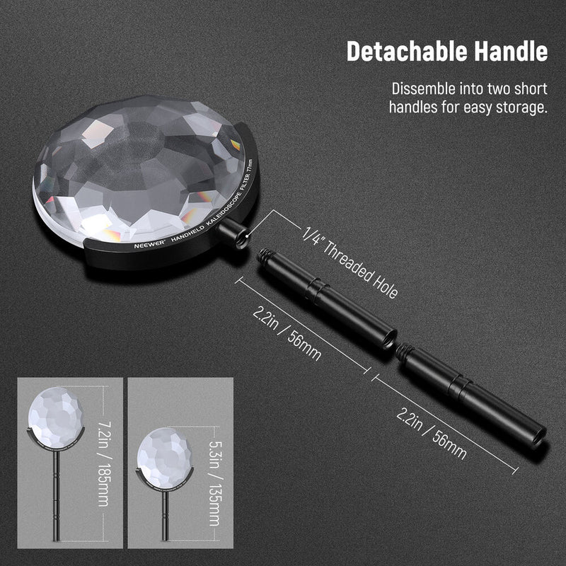 Neewer Handheld Kaleidoscope Glass Prism Filter (77mm)