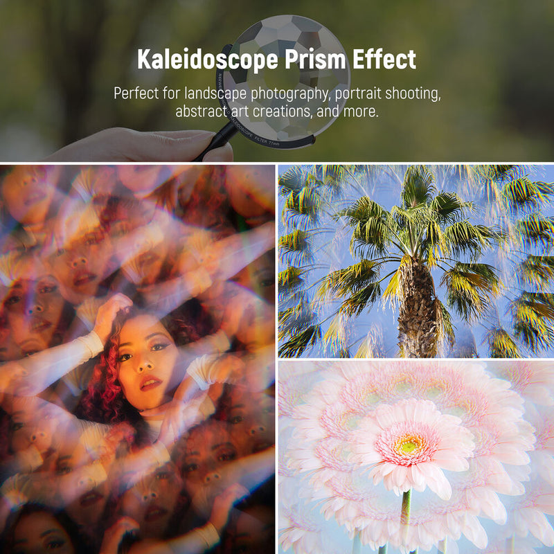 Neewer Handheld Kaleidoscope Glass Prism Filter (77mm)