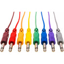 Hosa Technology Patchbay 1/4" Phone Male to 1/4" Phone Male Cable - 1.5' (set of 8)