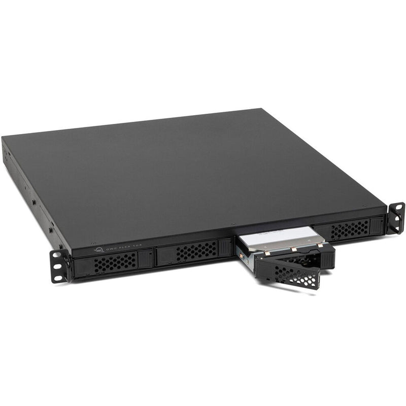 OWC 76TB Flex 1U4 4-Bay Thunderbolt 3 Storage Array (3 x 24TB HDDs + 1 x 4TB SSD)