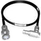 AUDIOROOT 5-Pin Male to Right-Angle BNC Timecode Cable (2')