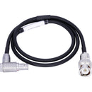 AUDIOROOT 5-Pin Male to Right-Angle BNC Timecode Cable (2')