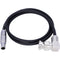 AUDIOROOT 5-Pin Male to Right-Angle BNC Timecode Cable (2')
