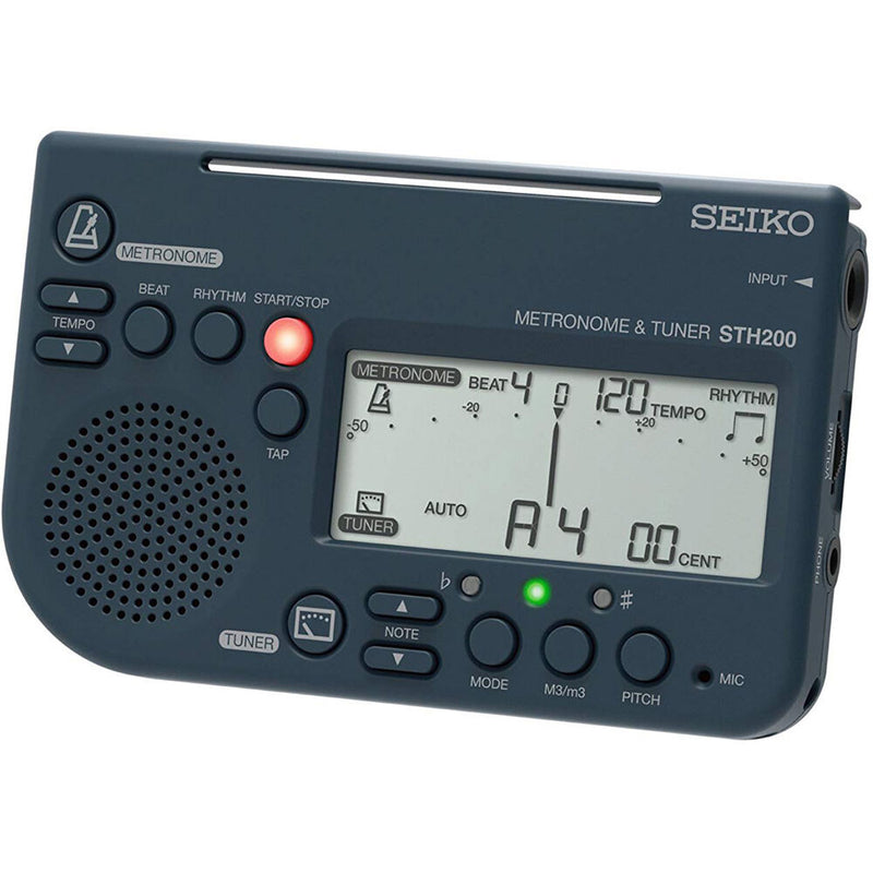 SEIKO STH200 Metronome and Chromatic Tuner (Black)