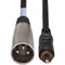 Hosa Technology RCA Male to 3-Pin XLR Male Audio Cable (Metal) - 20'