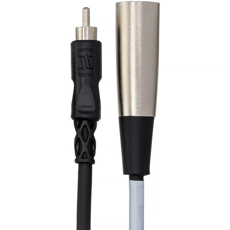 Hosa Technology RCA Male to 3-Pin XLR Male Audio Cable (Metal) - 20'