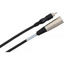 Hosa Technology RCA Male to 3-Pin XLR Male Audio Cable (Metal) - 20'