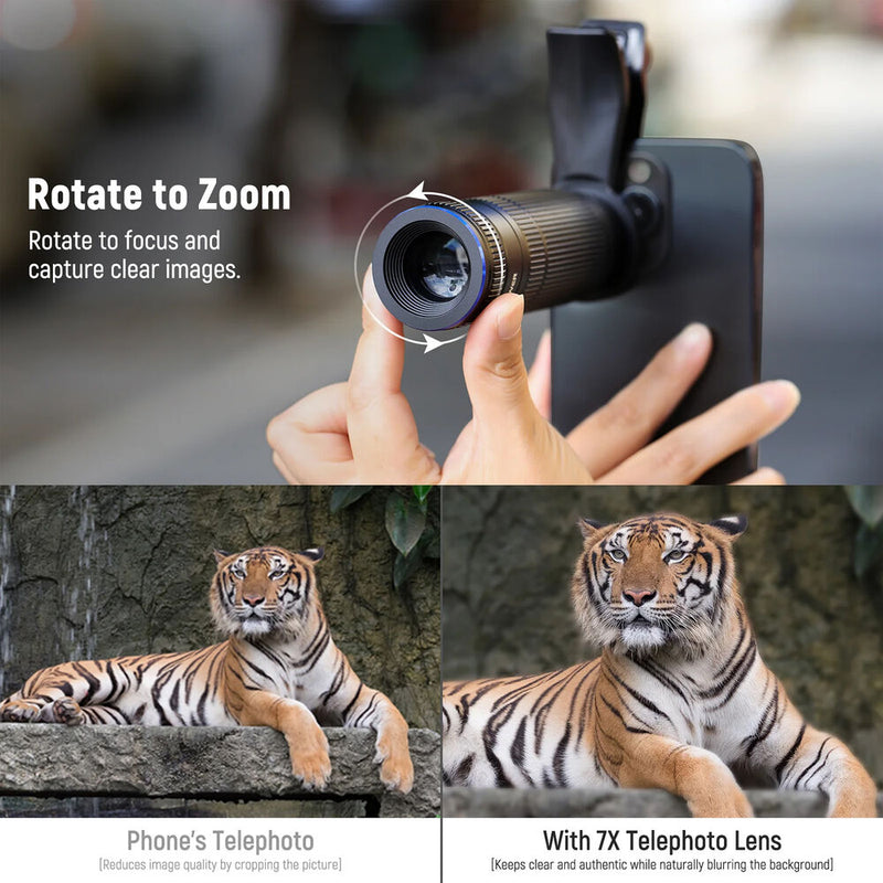 Neewer LS-36 PRO 7x Telephoto Lens with Smartphone Clip