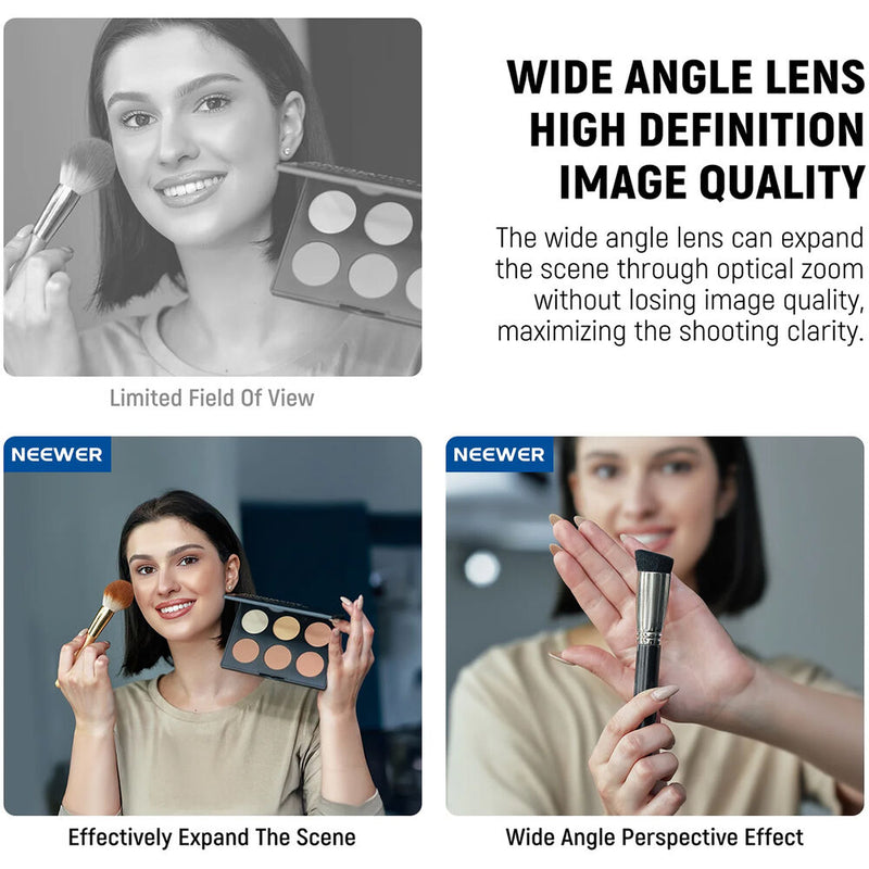 Neewer LS-42 PRO 18mm Wide-Angle Lens with Smartphone Clip & Filter Adapter