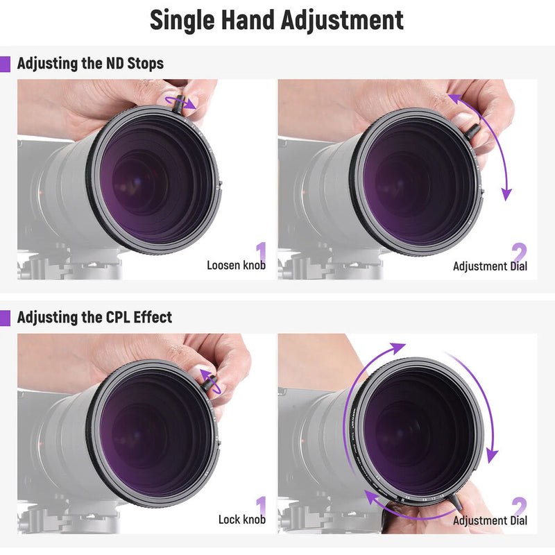 Neewer MRC ND2-ND32 CPL/VND Filter (55mm)