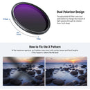 Neewer MRC ND2-ND400 VND Filter with Lens Cap (58mm)