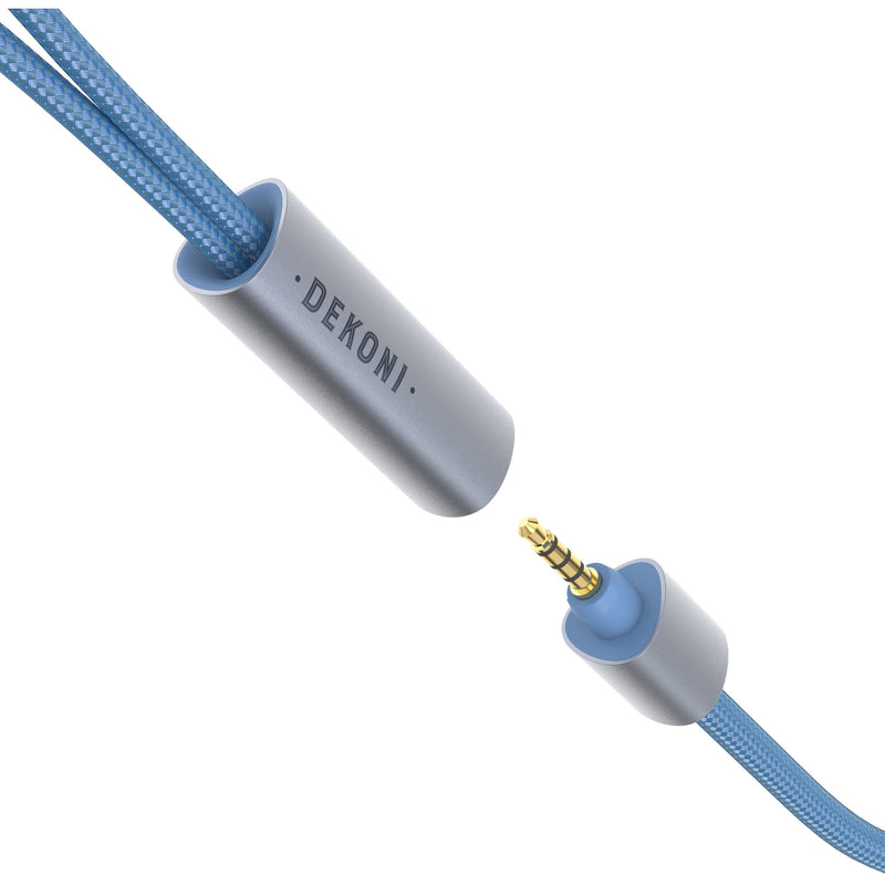 Dekoni Audio Ensemble 1/4" 64" Nylon Wrapped Cable with 4-Pin Mini XLR Headphone Connector