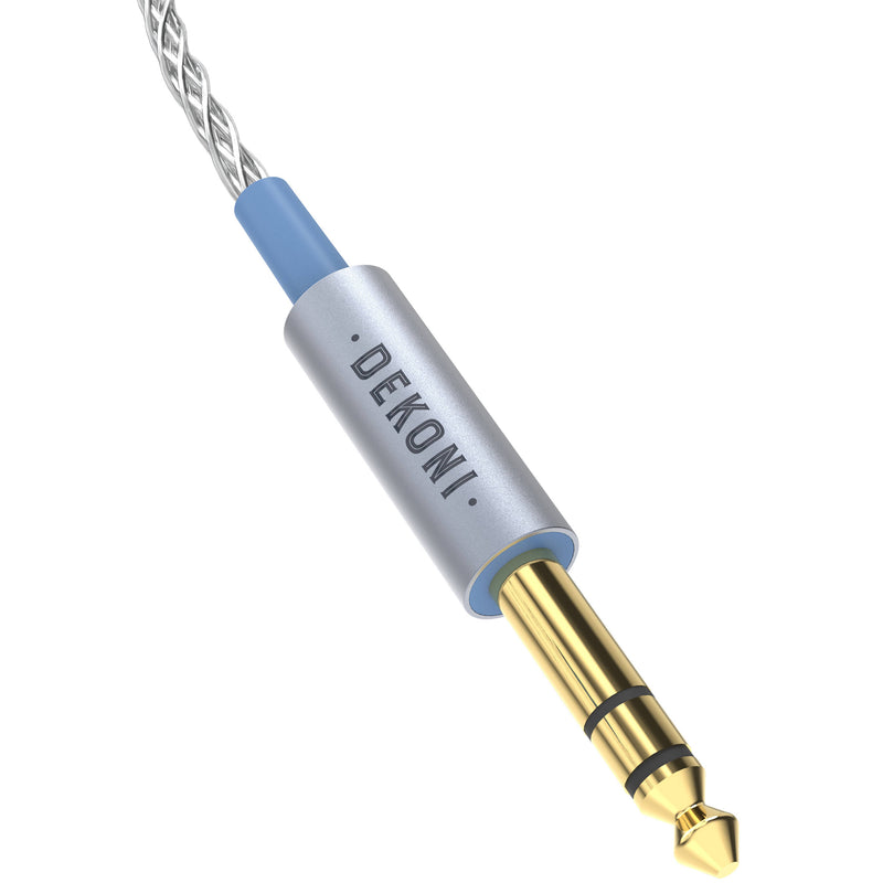 Dekoni Audio Ensemble 1/4" Braided Cable with 3.5mm Headphone Connectors (52")