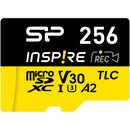 Silicon Power 256GB Inspire UHS-I microSDXC Memory Card with USB-C Card Reader