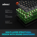 Adesso EasyTouch 1000 Wireless RGB Backlit Mechanical Keyboard