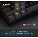 Adesso EasyTouch 1000 Wireless RGB Backlit Mechanical Keyboard