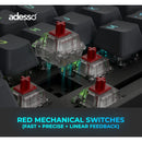 Adesso EasyTouch 1000 Wireless RGB Backlit Mechanical Keyboard