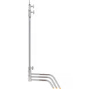 Impact 40" C-Stand with Turtle Base (10', Chrome)