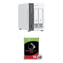 QNAP 32TB TS-216G 2-Bay NAS Enclosure Kit (2 x 16TB)