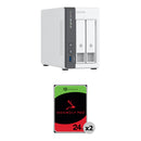 QNAP 48TB TS-216G 2-Bay NAS Enclosure Kit (2 x 24TB)
