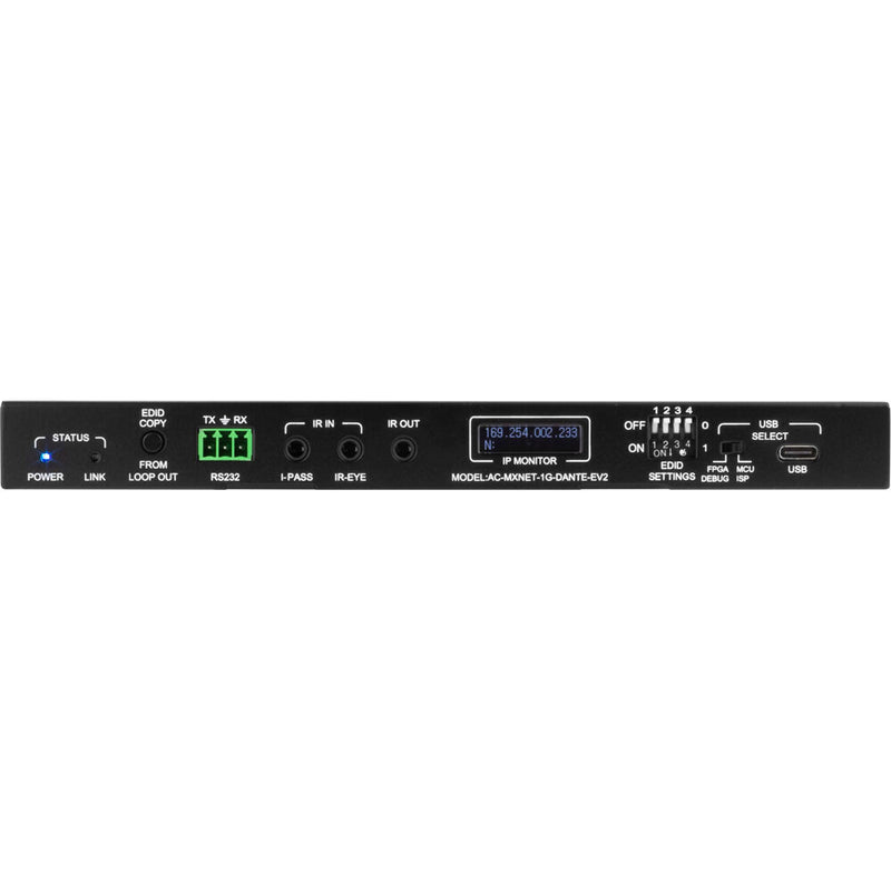AVPro Edge MXNet 1G Evolution II Dante Encoder (TAA Compliant)