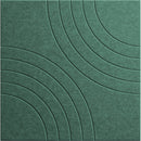 Middle Atlantic TruTile Acoustic Wall Panel with Double Arc Pattern (2x2', Emerald Green)